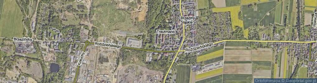 Zdjęcie satelitarne Hutnicza ul.